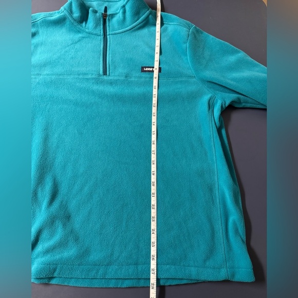 Men's Blue Lands' End Long Sleeve Cozy Quarter Zip Pullover Size XL - Picture 3 of 8